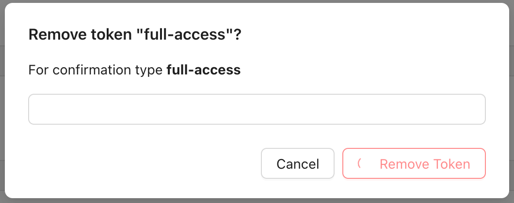 Remove Access Token